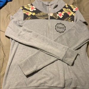 Pink half zip up